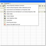 Excel PostgreSQL Import, Export & Convert Software screenshot